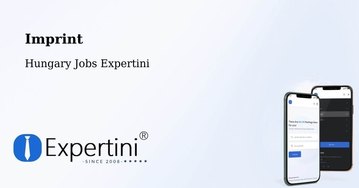 Imprint – Szada - Hungary Jobs Expertini